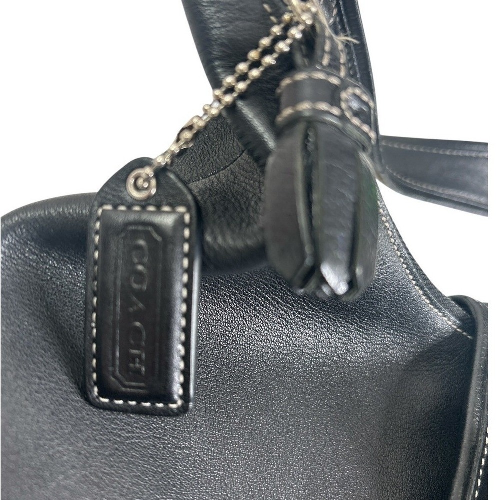Vintage Coach Soho Leather Hamptons Soho Buckle Flap Buckle Shoulder Bag Y2K - Picture 11 of 15